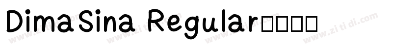 DimaSina Regular字体转换